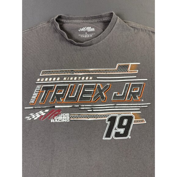 Nascar Y2K Martin Truex JR Toyota Racing Bass Pro Shops Gray Cut Off Tee Shirt - Picture 4 of 7
